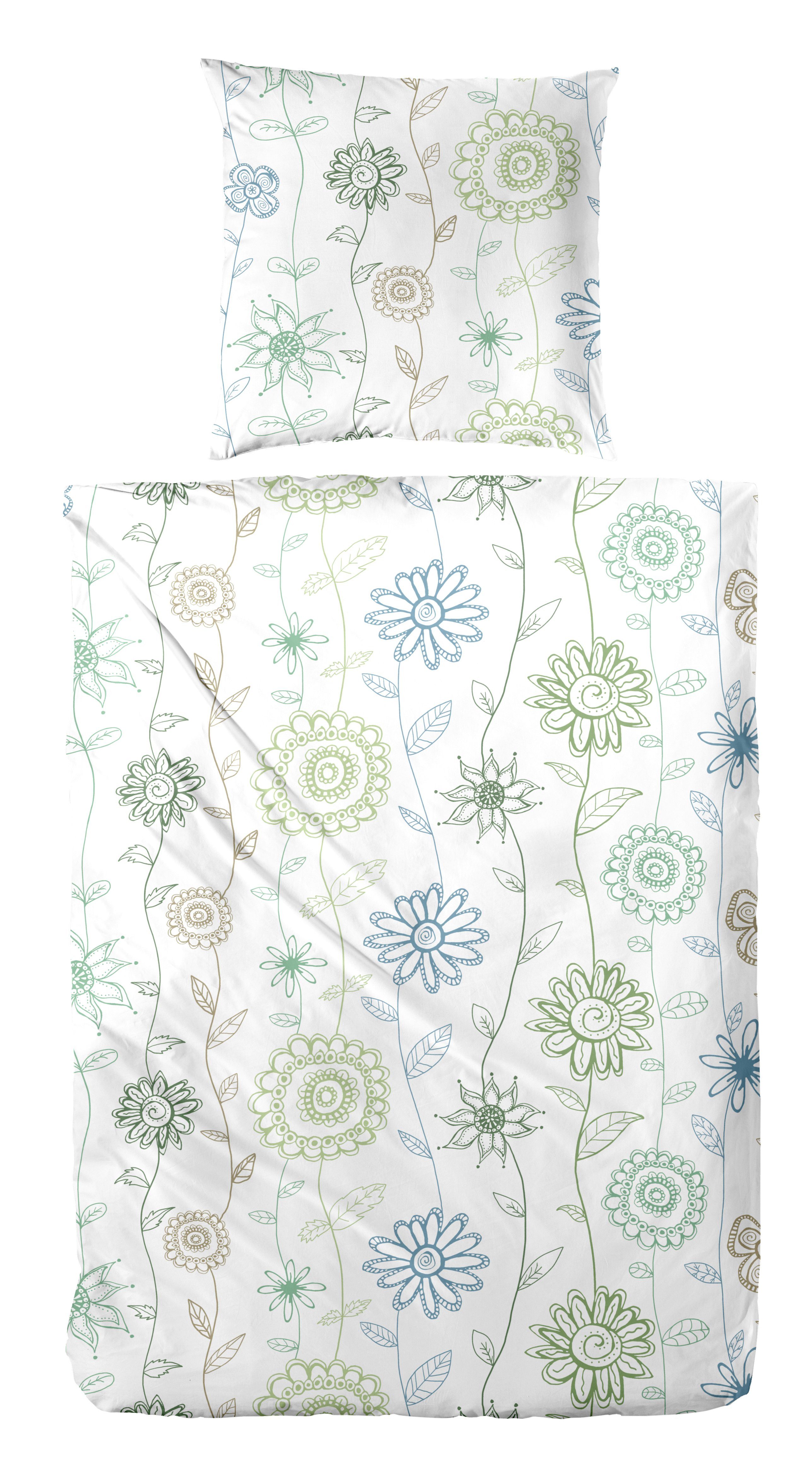 Primera Bettwäsche Feinbiber-Bettwäsche Frida, Feinbiber, 2 teilig, mit frö günstig online kaufen