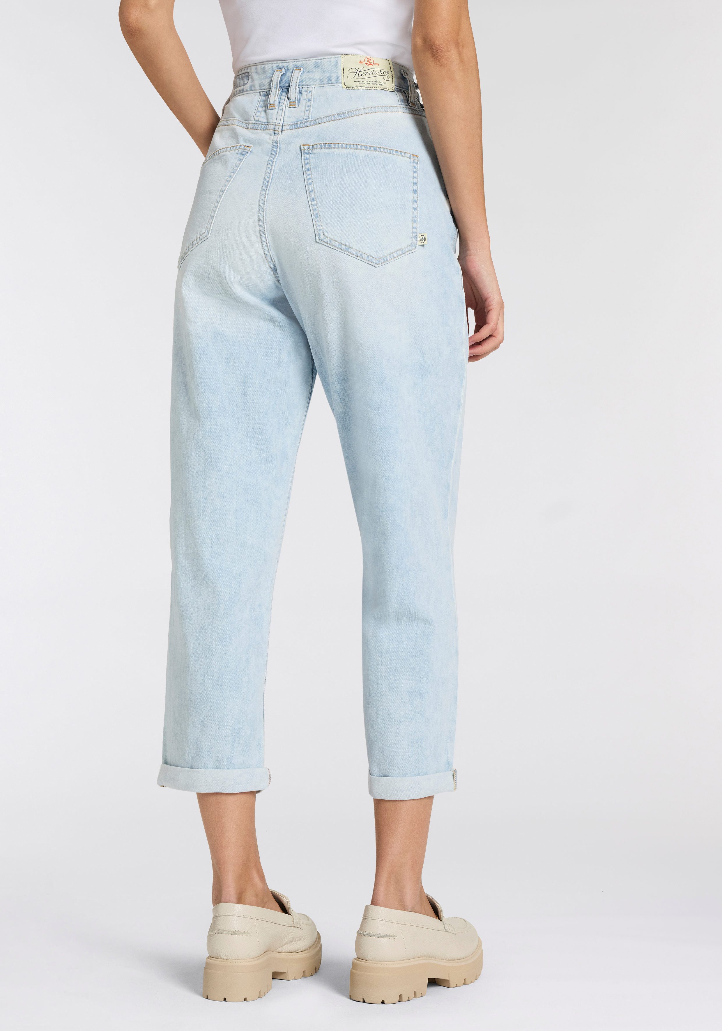 Herrlicher Straight-Jeans Brooke Denim Light krempelbar