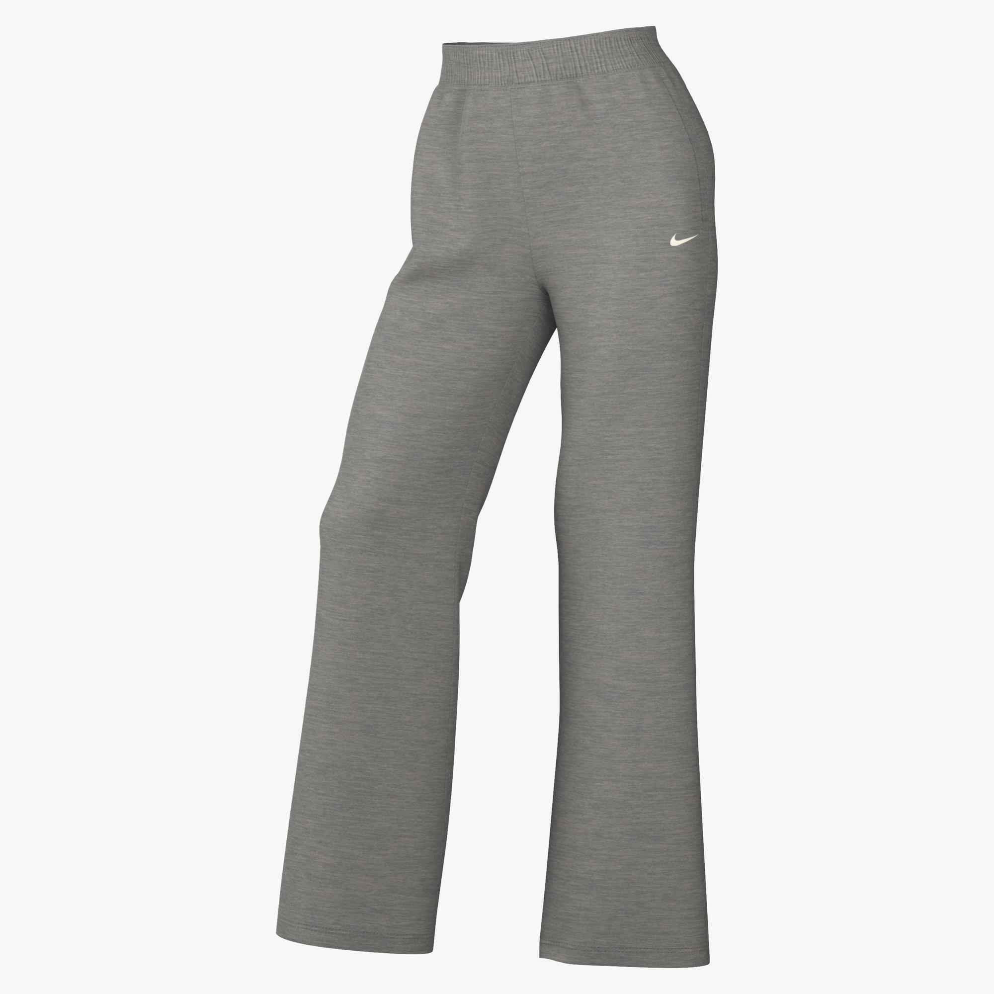 Nike Sportswear Sporthose W NK STDO FLC MW MR STD OH PNT weites Bein, aus Baumwolle und Polyester