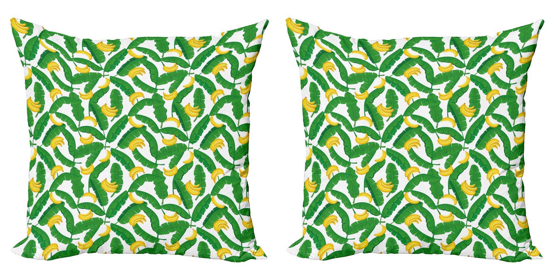 Kissenbezüge Modern Accent Doppelseitiger Digitaldruck, Abakuhaus (2 Stück), Natur Banana Art