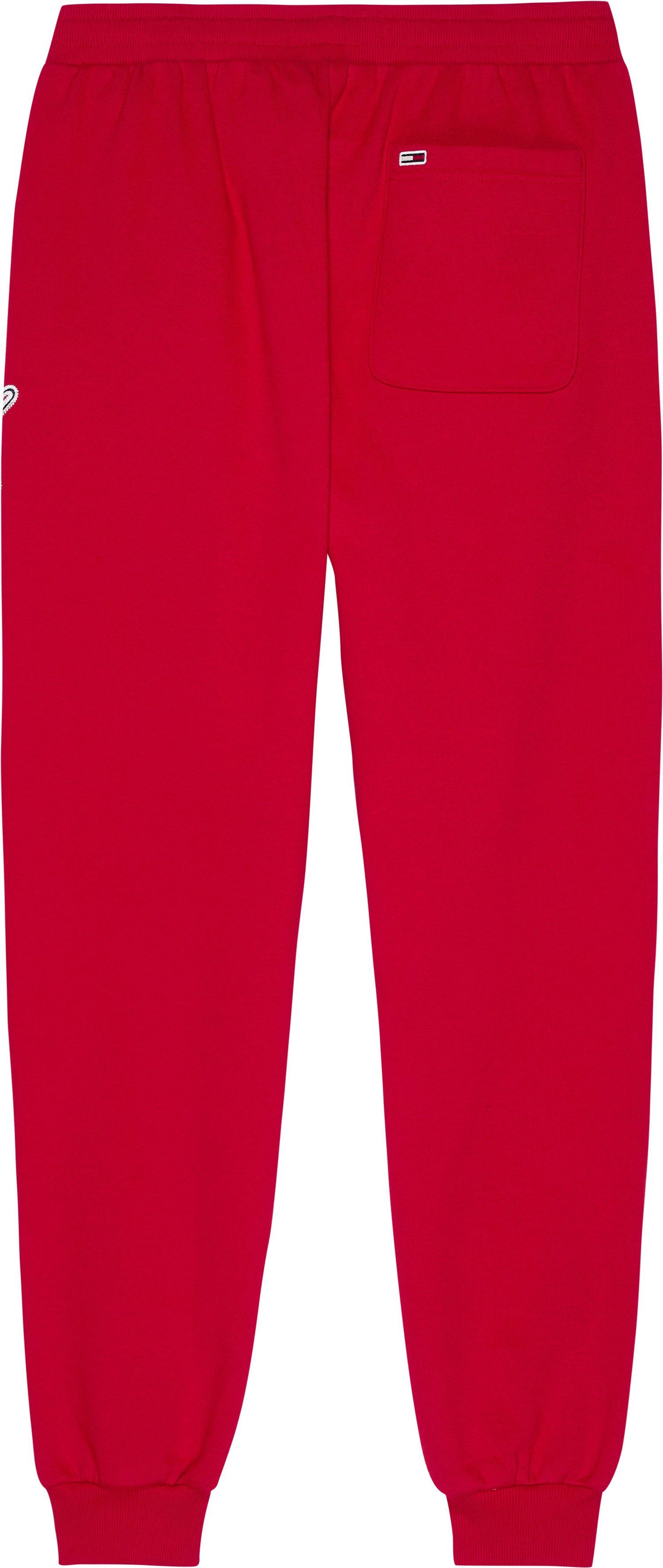85 COLLEGE RLXD Jeans Sweatpants Deep SWEATPANT TJM mit Tommy Kordelzug Crimson