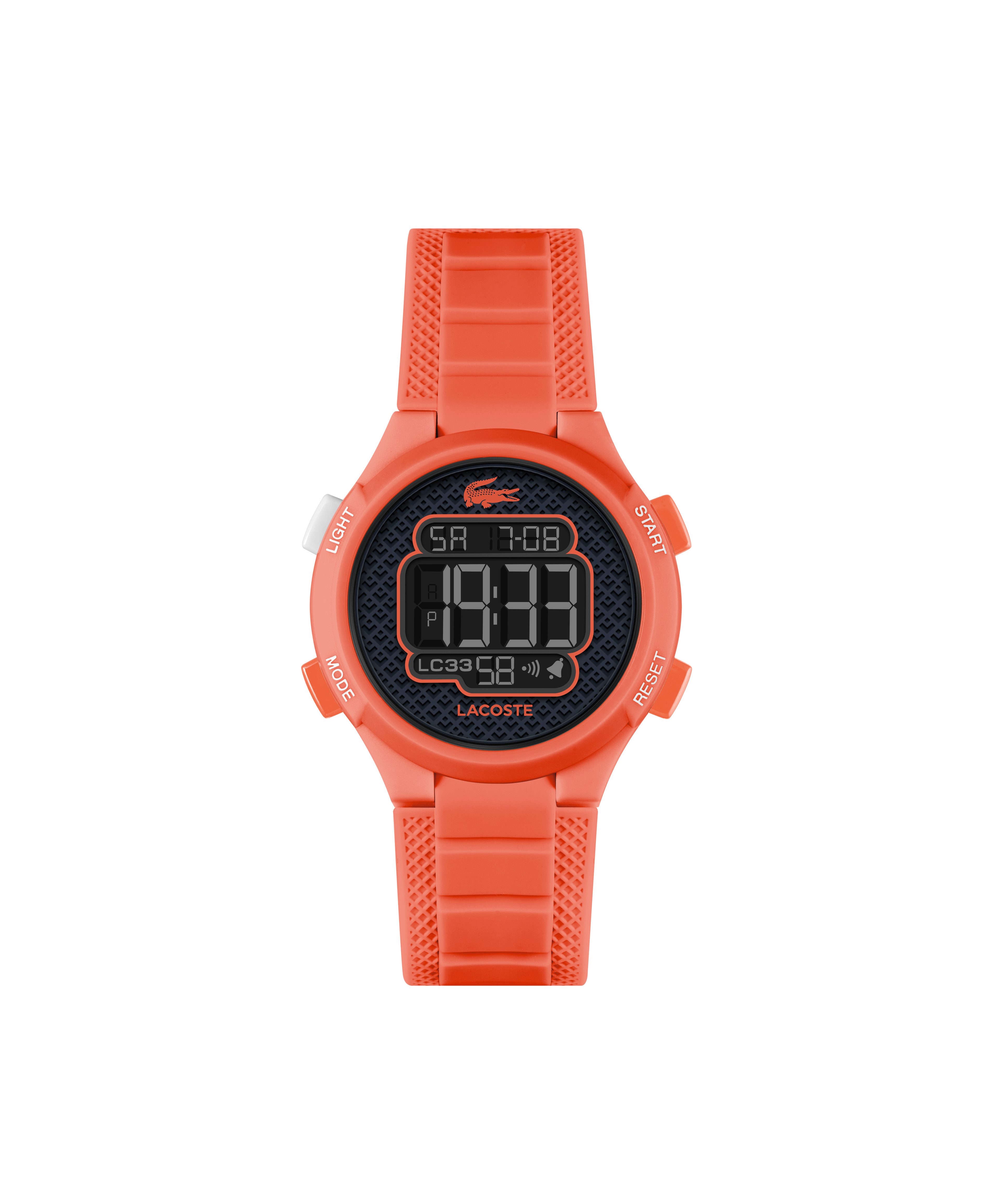Lacoste Chronograph LC33 2030065, Quarzuhr, Armbanduhr, Silikonarmband, digital, Tag, Stoppfunktion