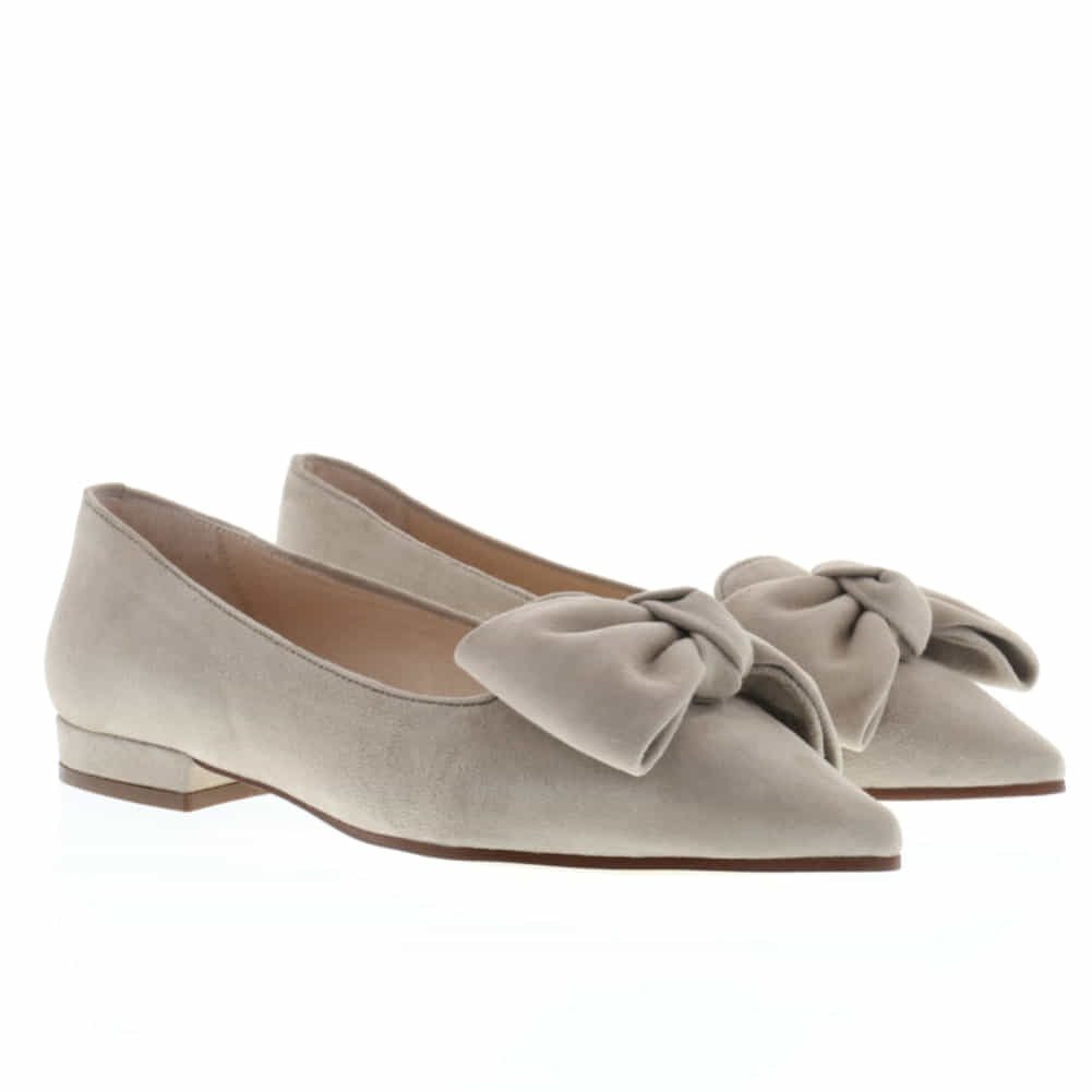 XAVER LUIS Schuhmanufaktur Ballerinas Cocos mit Schleife corda beige Ballerina – Bild 4 von 5