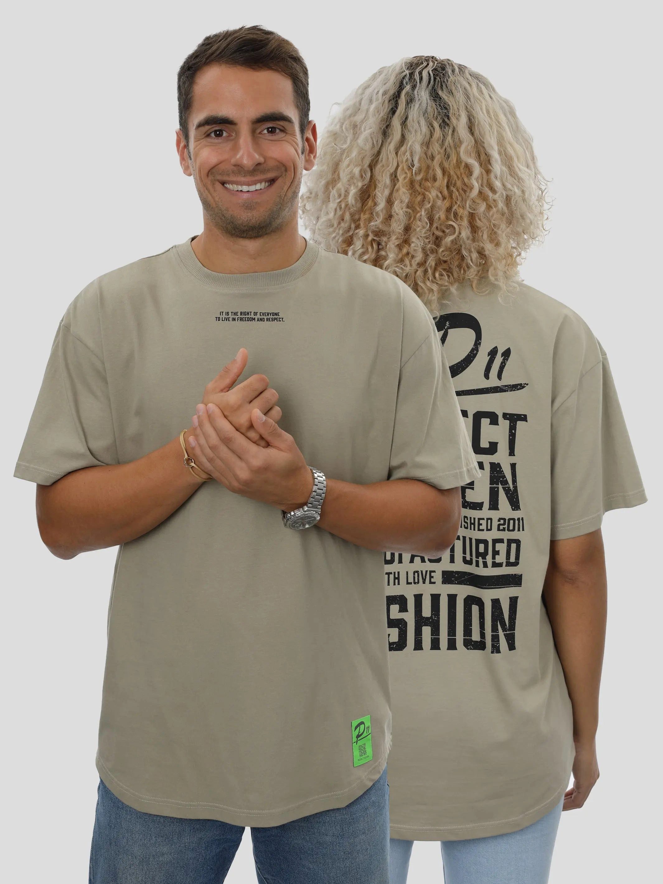 project eleven T-Shirt T-Shirt Oversize Unisex in Olive