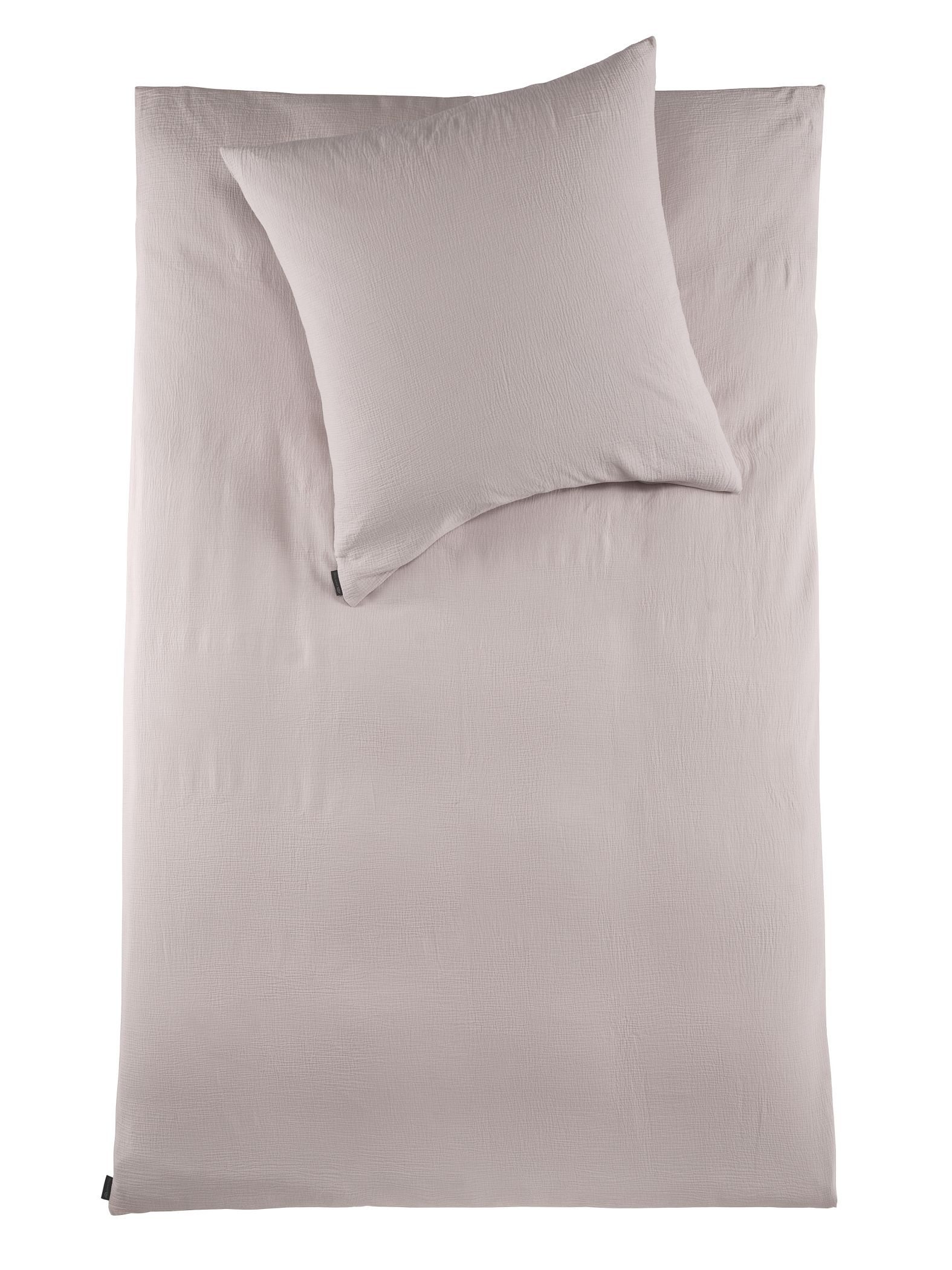 pure hug Bettwäsche Set Musselin 135x200 Design Zartrose Baumwolle, Musseli günstig online kaufen