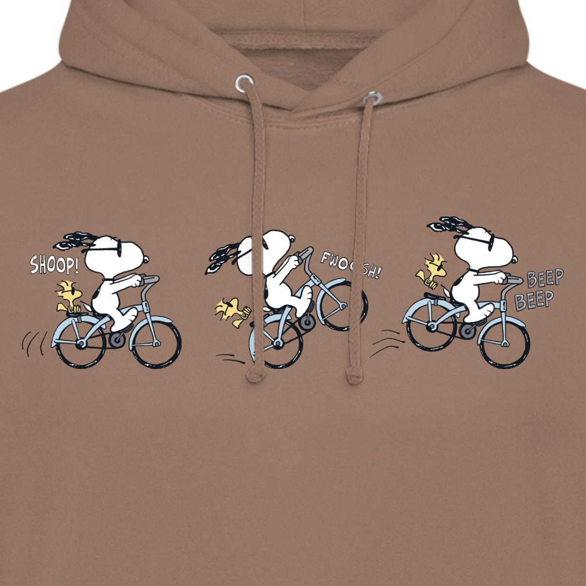 Spreadshirt Hoodie Peanuts Snoopy Auf Fahrrad Unisex Hoodie (1-tlg)