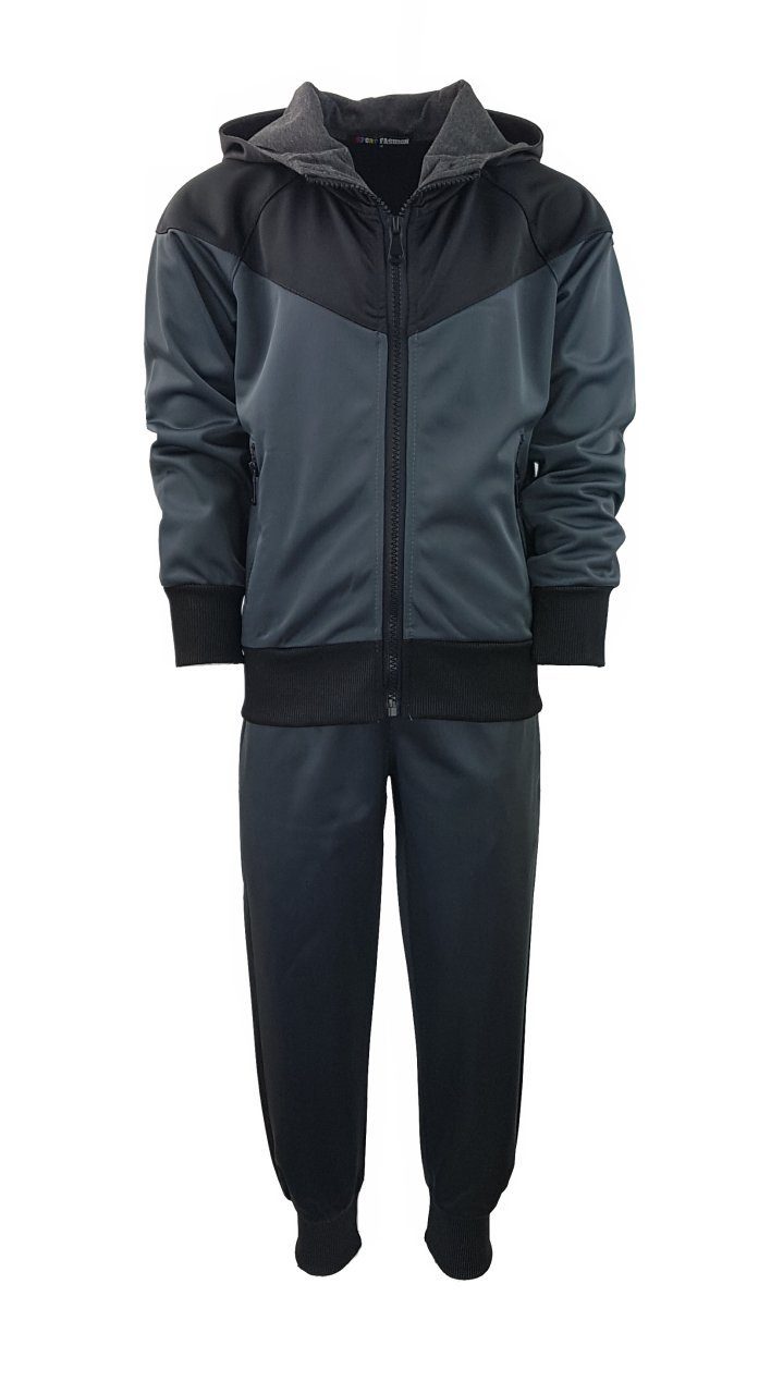 Hessis Jogginganzug Jungen und Mädchen Trainingsanzug, Freizeitanzug, JF11 (Jacke mit Jogginghose)