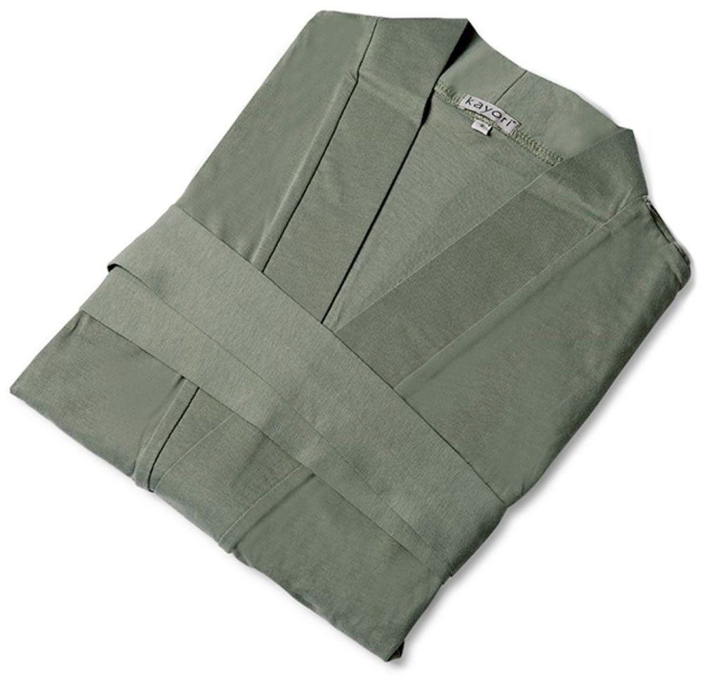 Kayori Bademantel Saigon, Kurzform, Baumwolle, Gürtel, günstig online kaufen