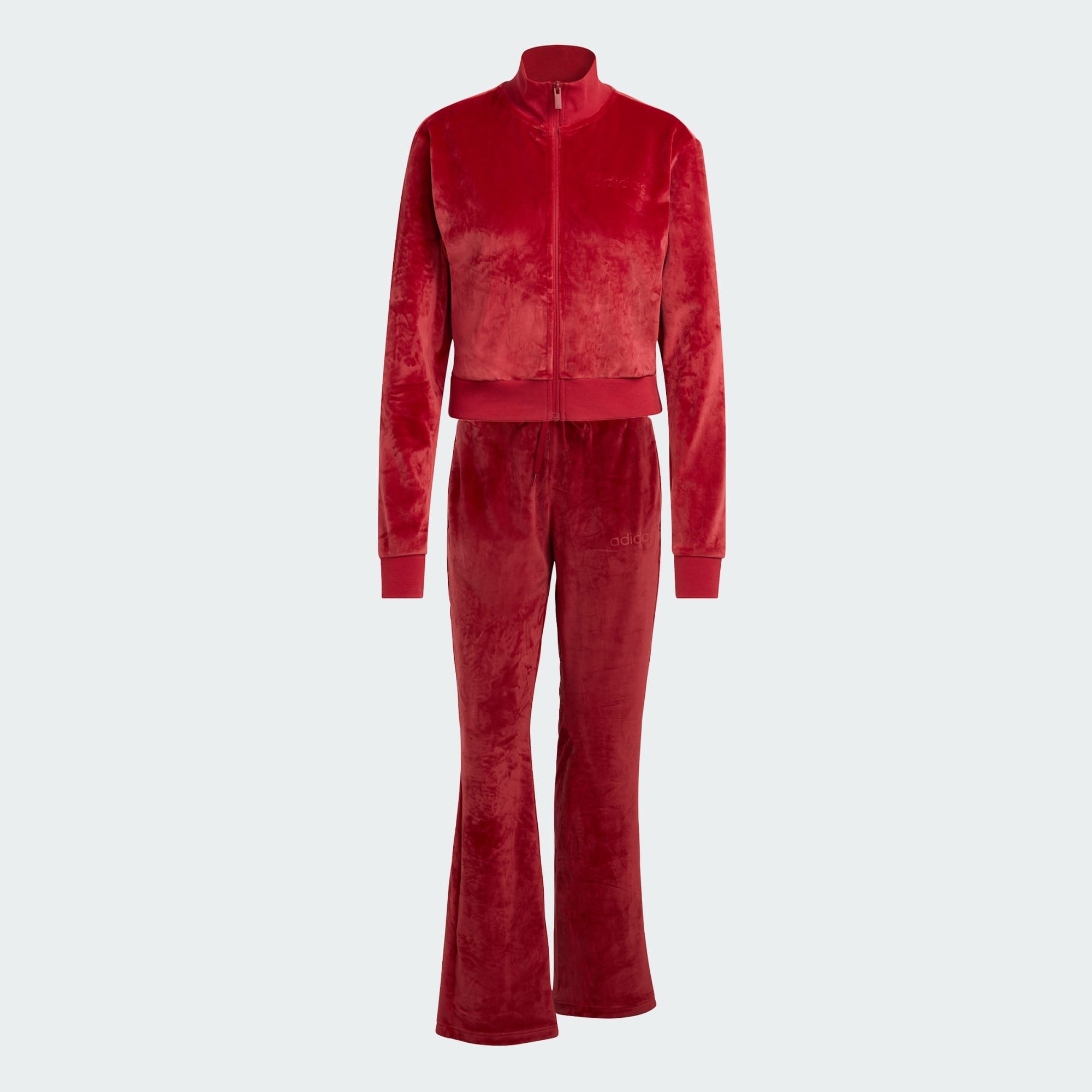 adidas Sportswear Hausanzug GLAM VELVET TRAININGSANZUG (1 tlg)