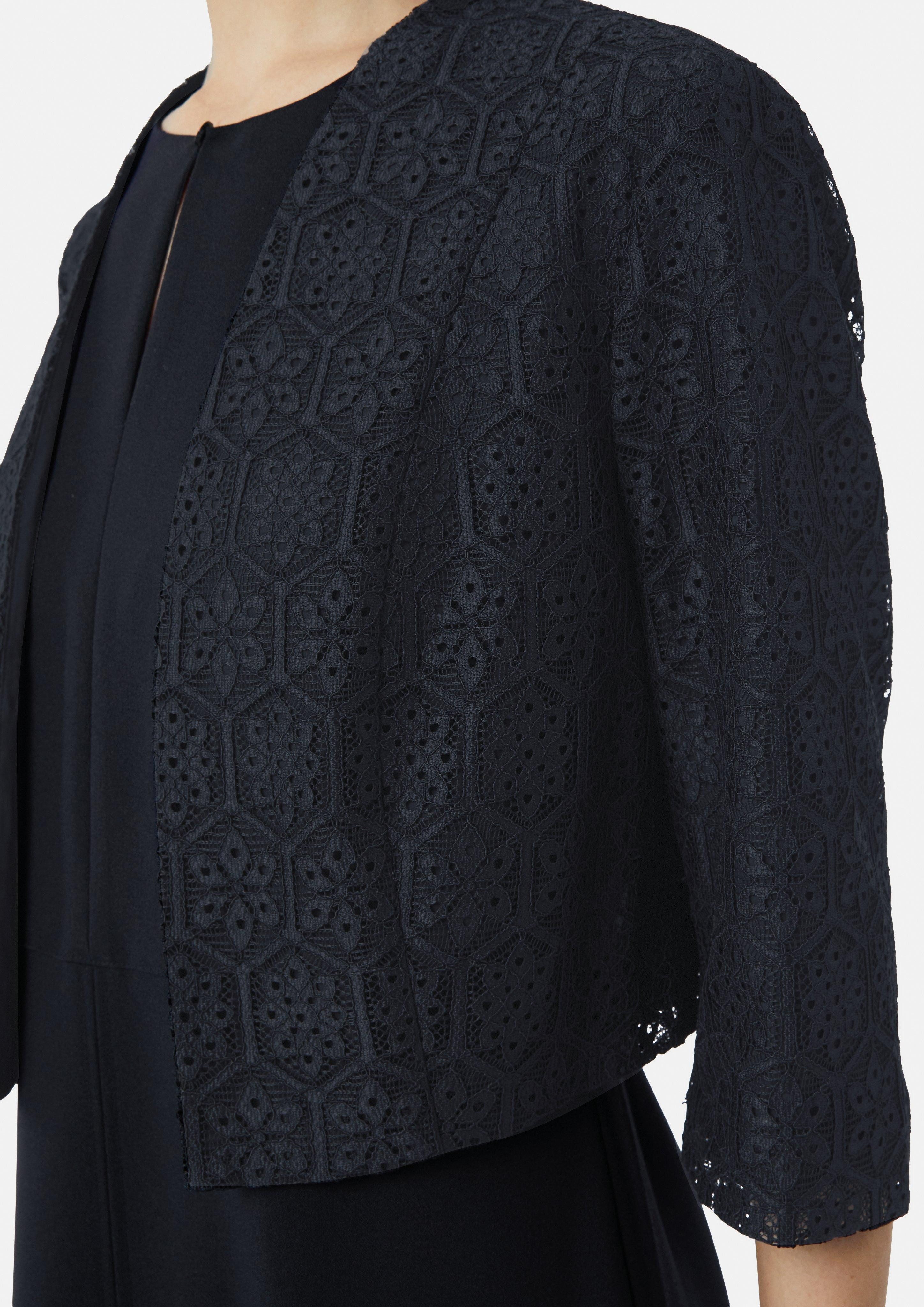 Comma Blusenblazer Kurzer Bolero aus Spitze günstig online kaufen