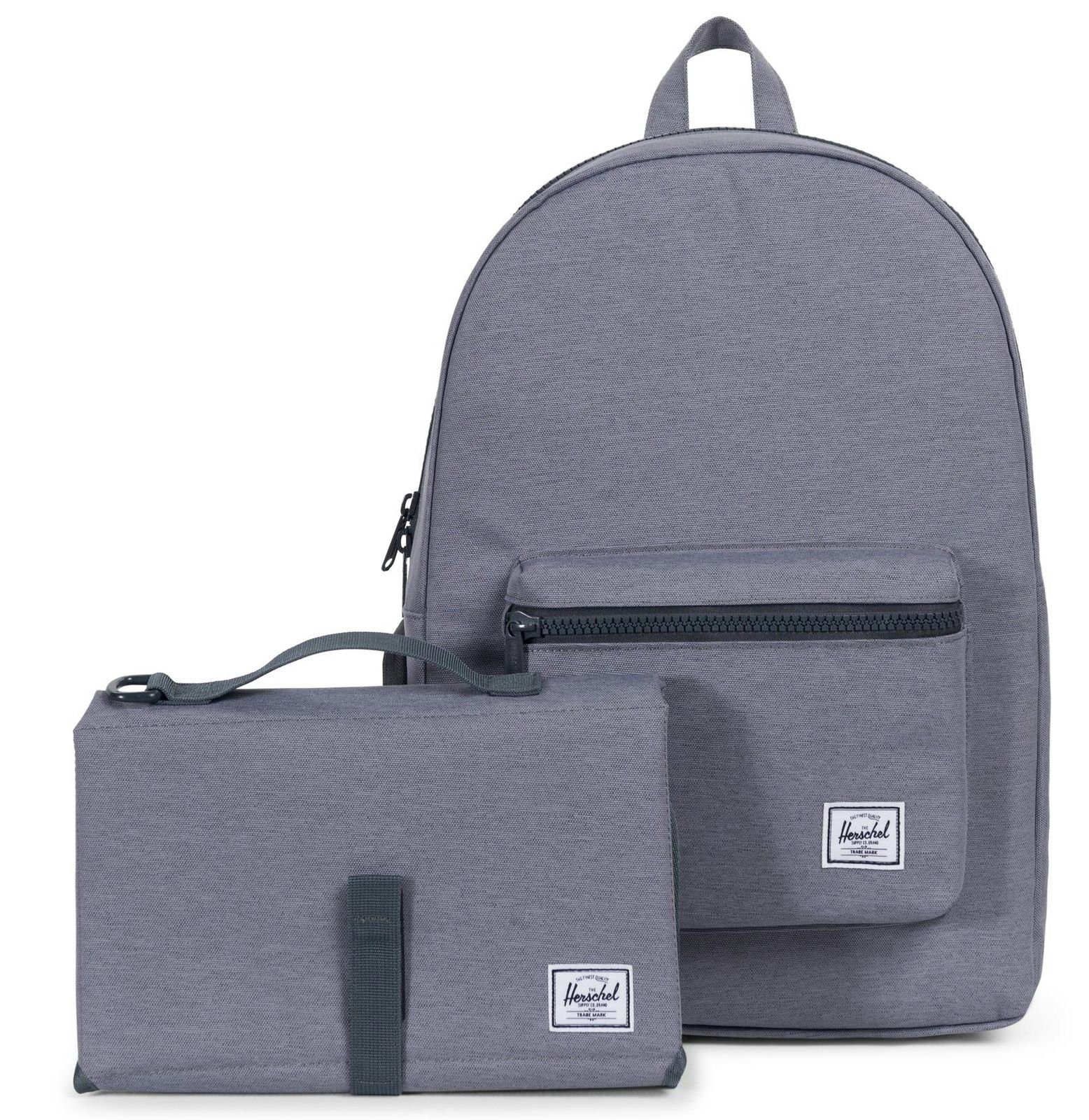 Settlement Rucksack Herschel Mid Crosshatch (Set) Grey