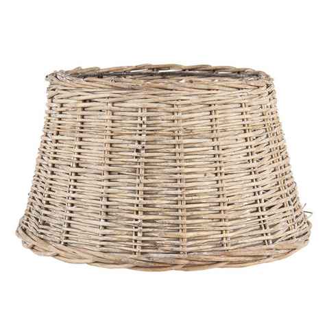 Clayre & Eef Lampenschirm Lampenschirm Rattan Stehlampenschirm Natur Landhausstil Maritim 38 cm, Rattan