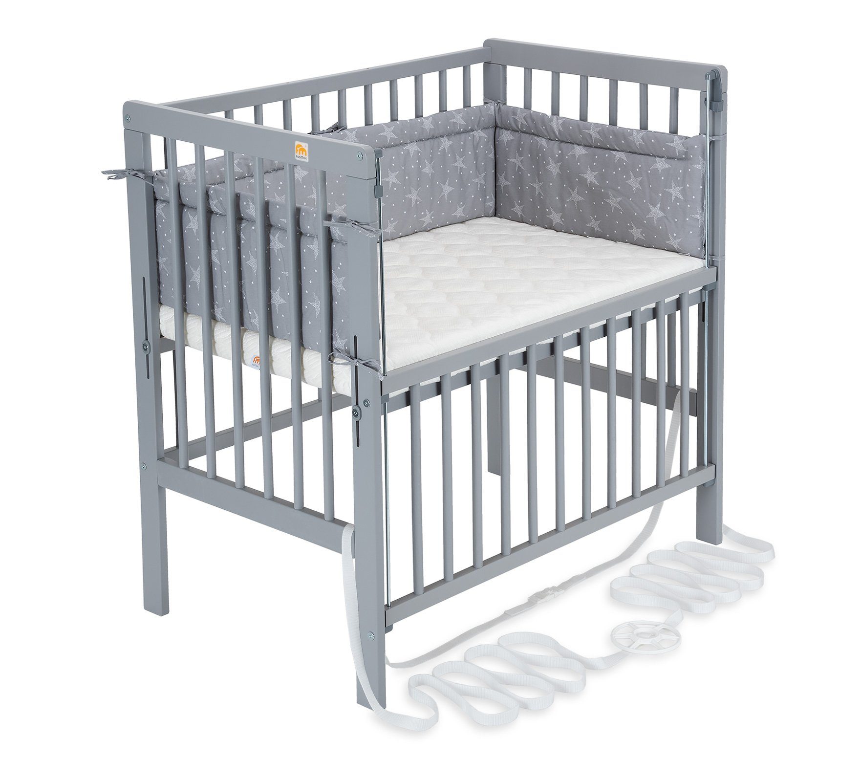 Beistellbett Flex grau