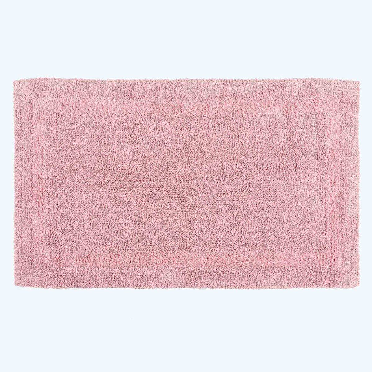Homescapes Badematte XXL-Badematte rosa 70x120 cm aus 100% Baumwolle, Höhe günstig online kaufen