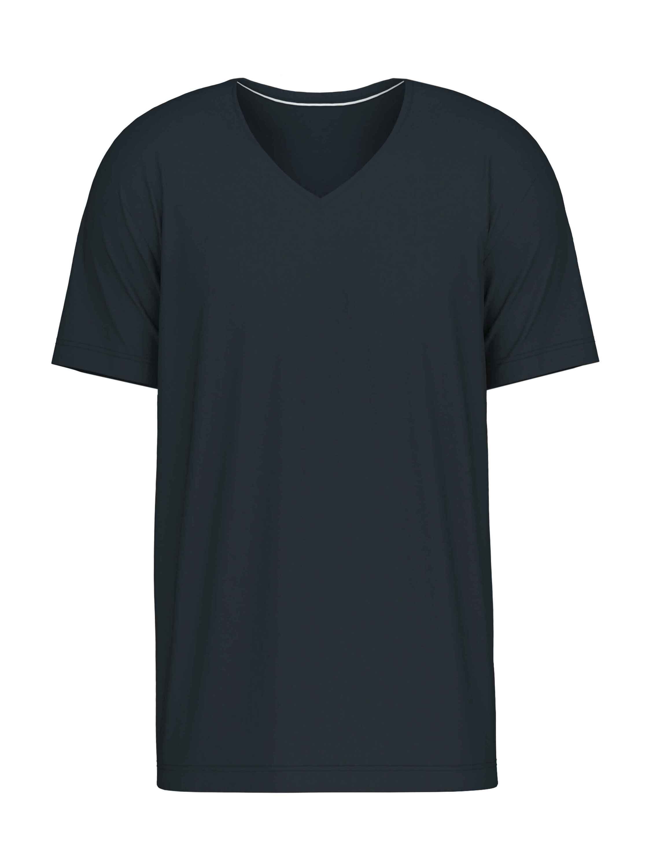CALIDA V-Neck sapphire (1-tlg) Kurzarm-Shirt, Kurzarmshirt dark