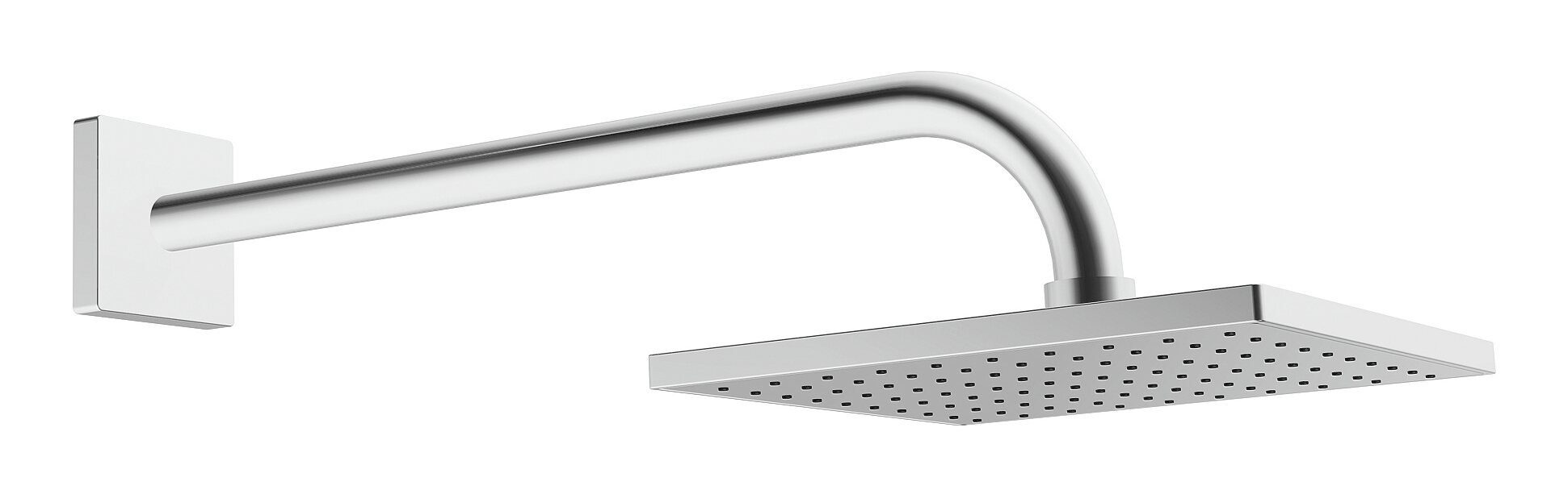HANSA Kopfbrause Hansaviva, Für Wandaufbau Brausekopf aus Messing quadratisch 200 x 200 mm