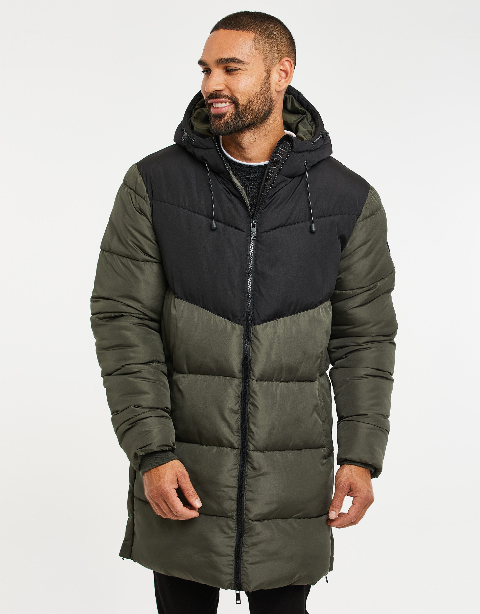 Steppmantel THB Mens Long Line Jacket Luxe