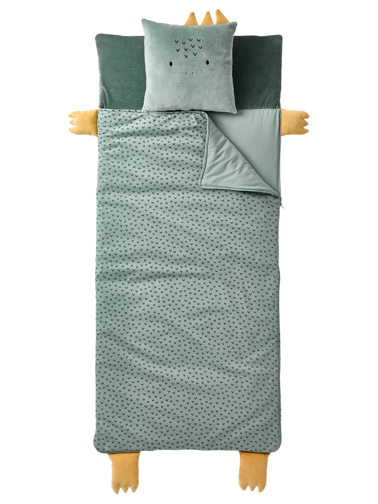 vertbaudet Kinderschlafsack Kinder Schlafsack-Set mit Kissen TIERE