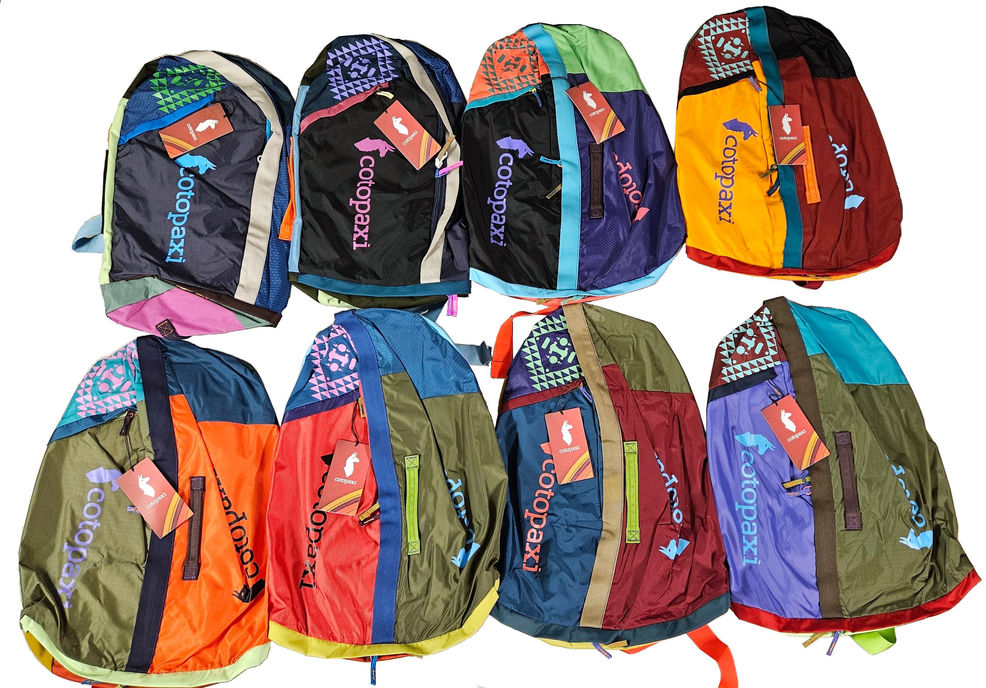 Cotopaxi Reisetasche Unikat Uyuni 46 Liter Duffel Bag Einzelstück Del Día Outdoor, zusammenklappbare Wäschetasche und Staufach und 5 Außengriffe