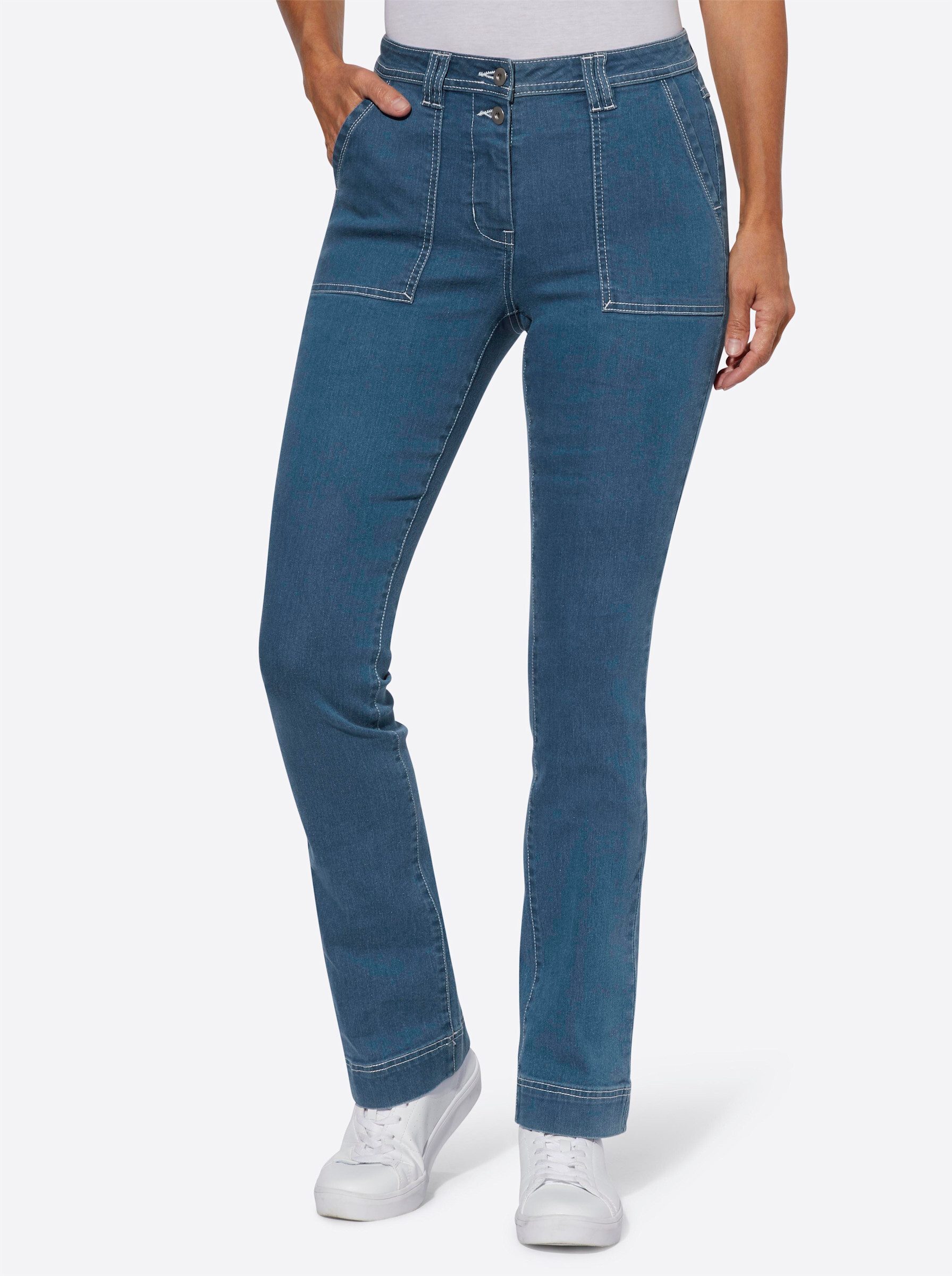 Bequeme Jeans Jeans erhöht