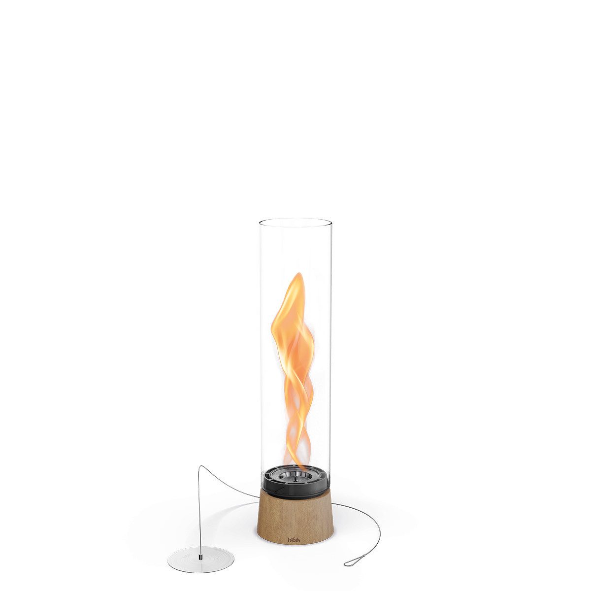 höfats Tischfeuer SPIN air (Packung, rauchfreie Tischfeuerstelle für Indoor und Outdoor), Feuerschale mit Flammenwirbel für Tischdeko, wärmende Feuersäule