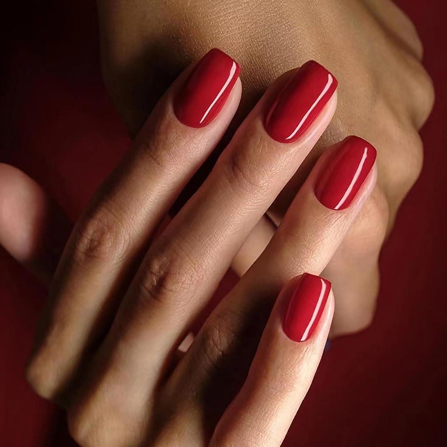 LuxusKollektion Kunstfingernägel 24er Set Eckige French Tip Nägel zum Aufkleben, Ballerina Acryl Fake