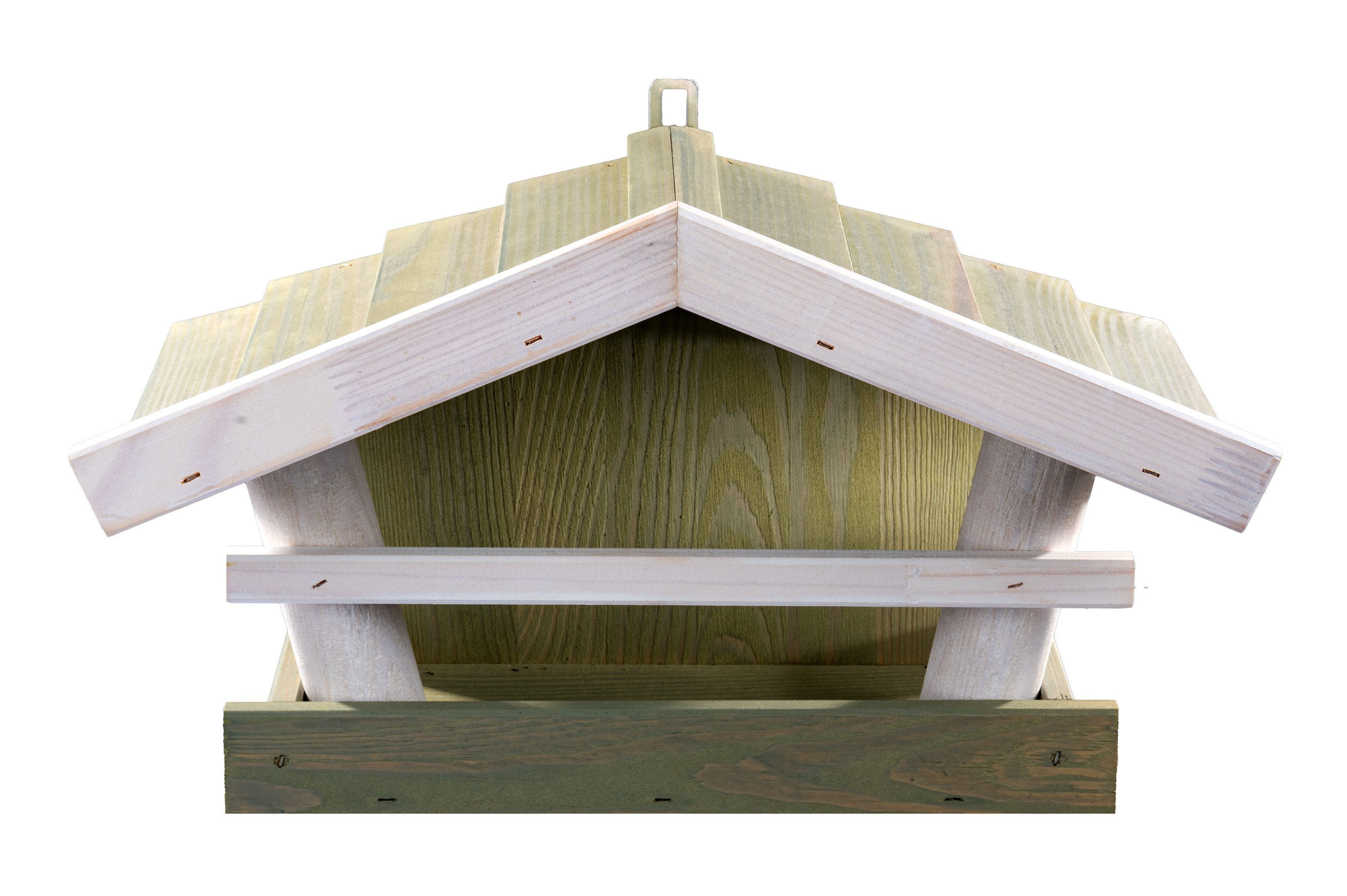Kraus-Magazin Vogelhaus Vogelfutterhaus II, BxTxH: 39x19x22 cm, aus Kiefernholz, wetterfest lasiert