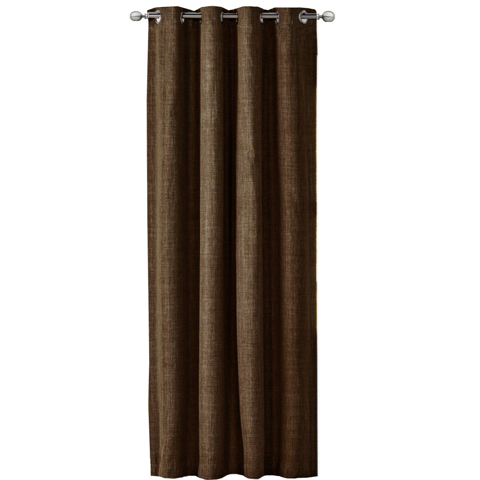 Gardine Vorhang blickdicht, 140x245cm, Ösen, Leinenoptik