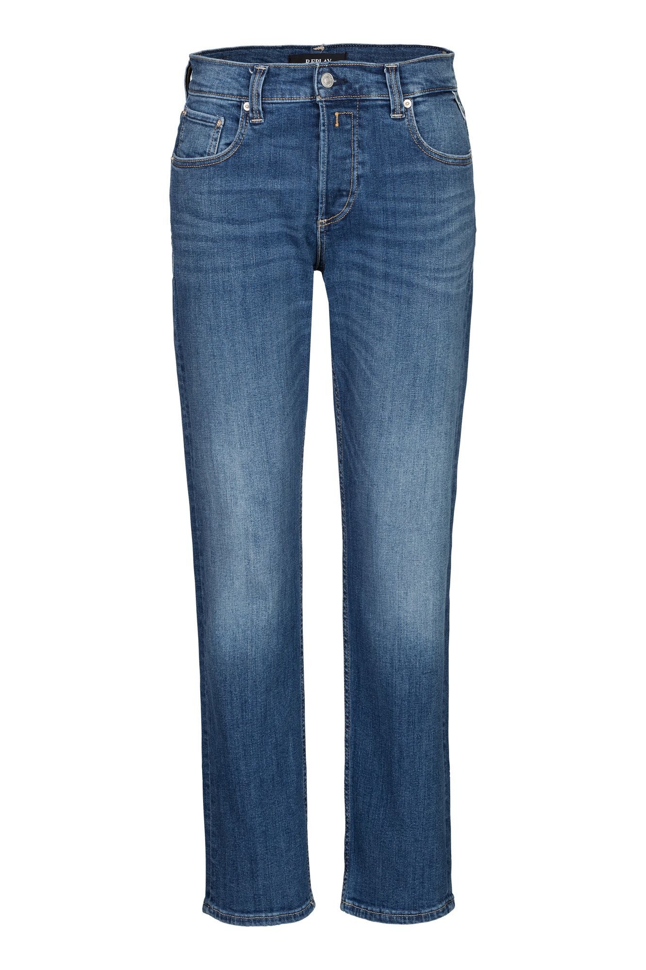 Replay 5-Pocket-Jeans MAIJKE - 10.5 OZ DARK INDIGO SUPER STRETCH DENIM