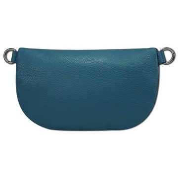 Toscanto Gürteltasche Toscanto Damen Gürteltasche Leder blau (Gürteltasche), Damen Gürteltasche Leder, blau, mehrfarbig ca. 25cm x ca. 15cm