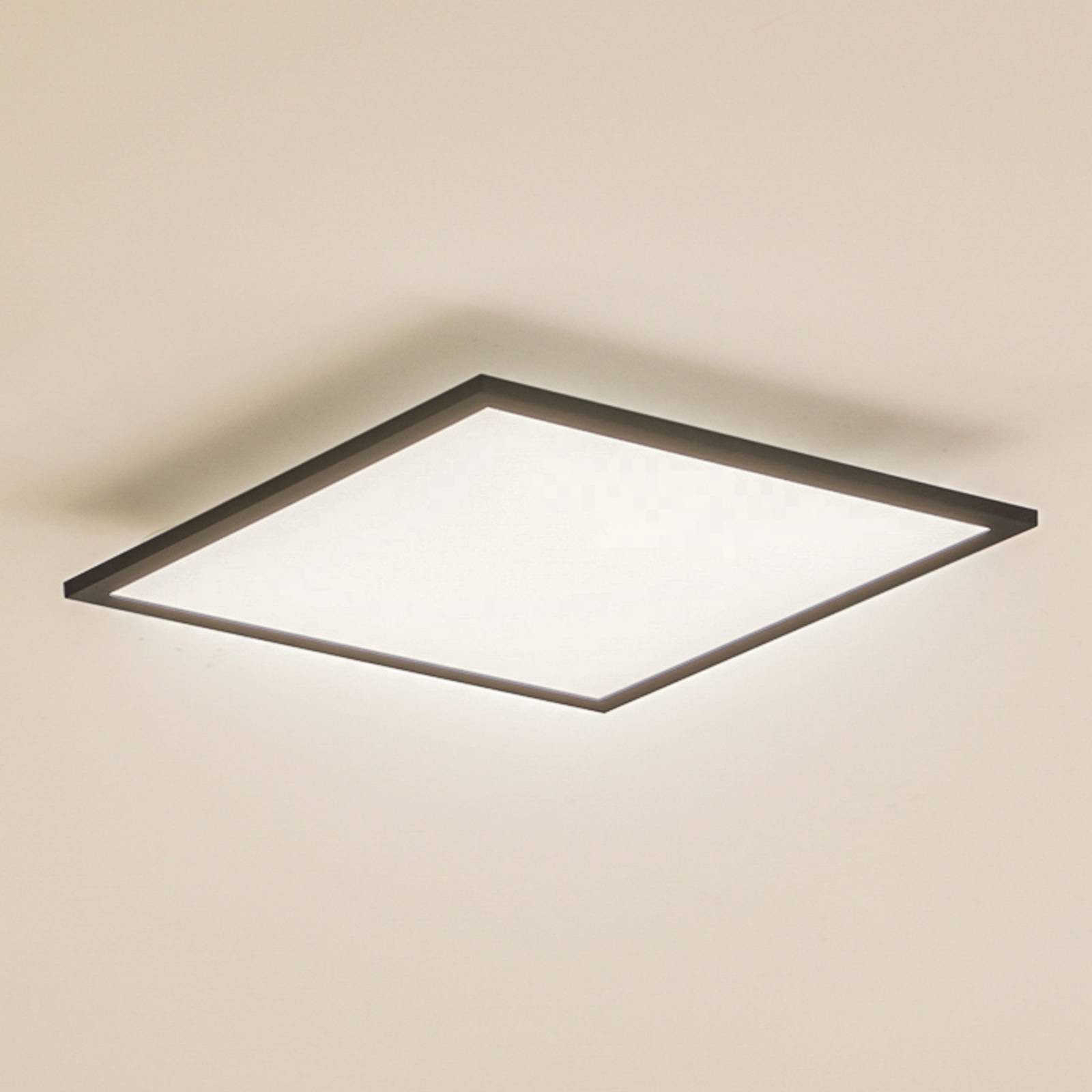 Lindby LED Panel Enhife, LED Schwarz universalweiß IP20, LED 20 W gesamt, universalweiß