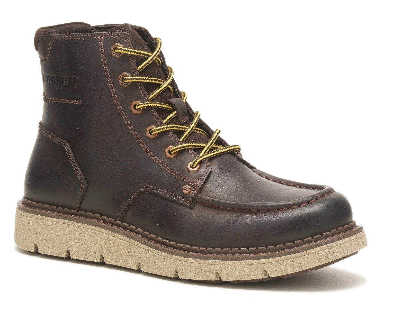 CAT CATERPILLA Leder Stiefel Herren Covert Demitasse Boots braun Schnürboot günstig online kaufen