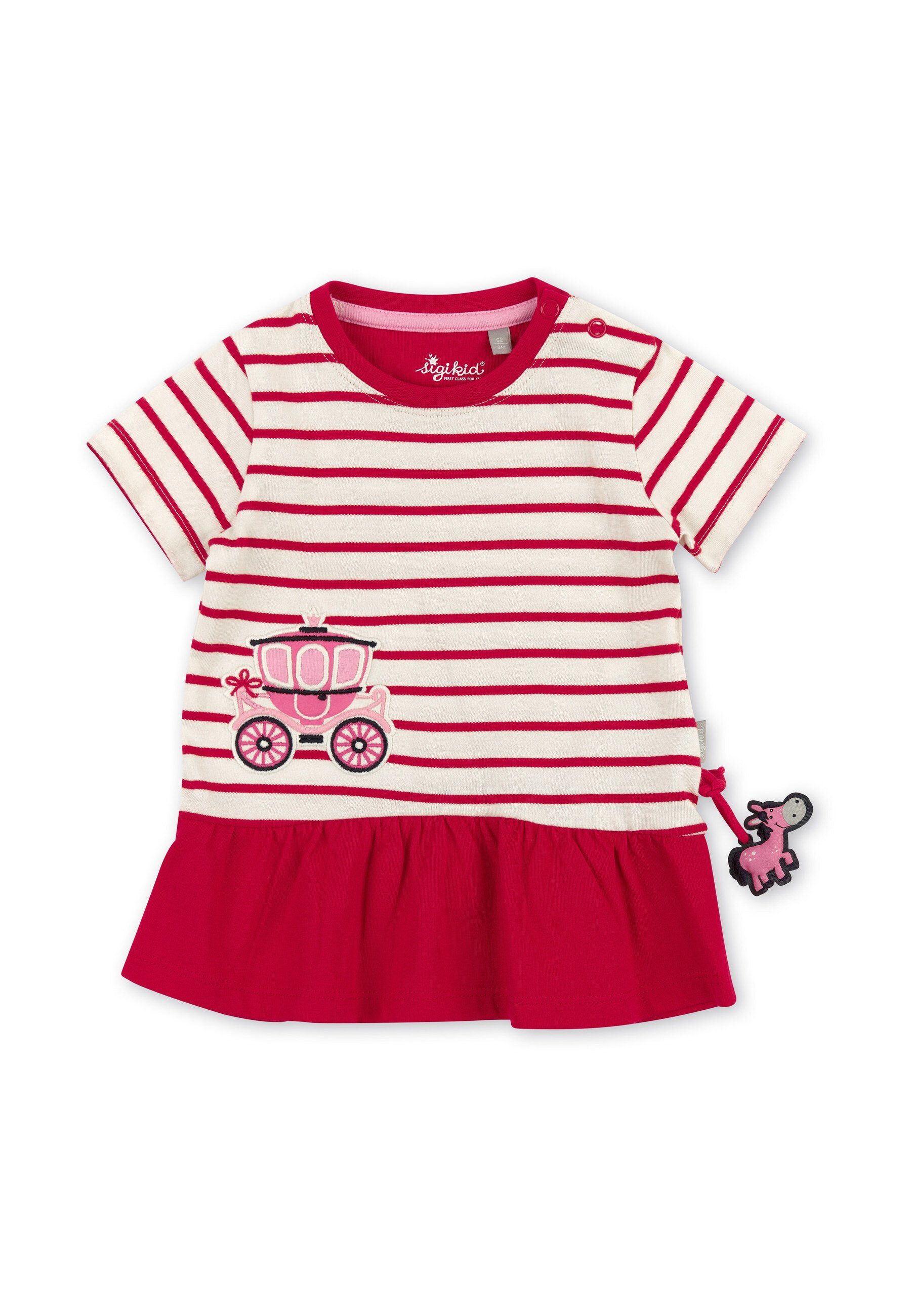 Sigikid Sommerkleid Baby Kleid Sommerkleid, kurzarm (1-tlg) rot