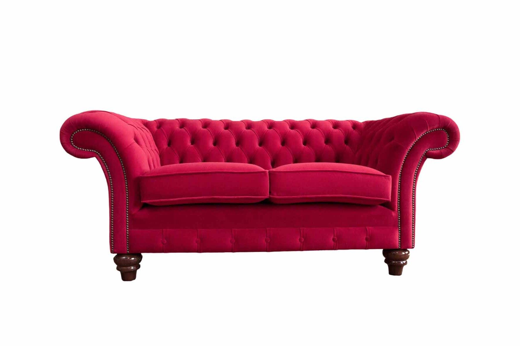 Xlmoebel Chesterfield-Sofa Modernes 2-Sitzer Textil Sofa im luxuriösen Design, 1 Teile, Made in Europa