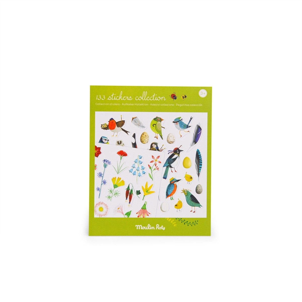 Moulin Roty Kreativset Stickerset Der Botaniker 133 Sticker Handarbeitsset für kreative, Handarbeitsset