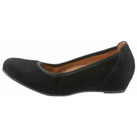 Gabor KRETA Pumps, Keilabsatz, Halbschuh, Schlupfschuh, in bequemer Weite G (weit)