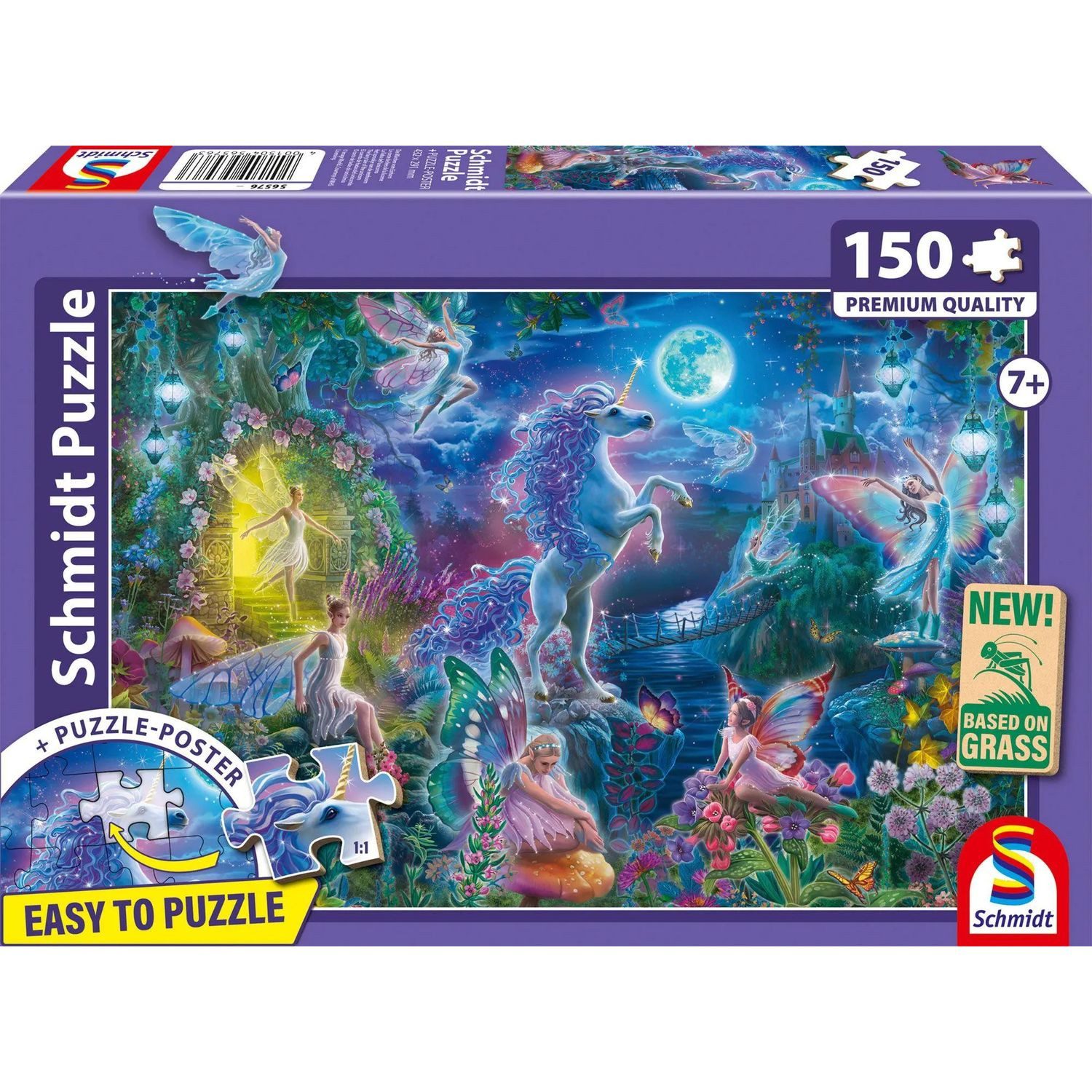 Schmidt Spiele Puzzle Das Märchen vom Einhorn, 150 Puzzleteile