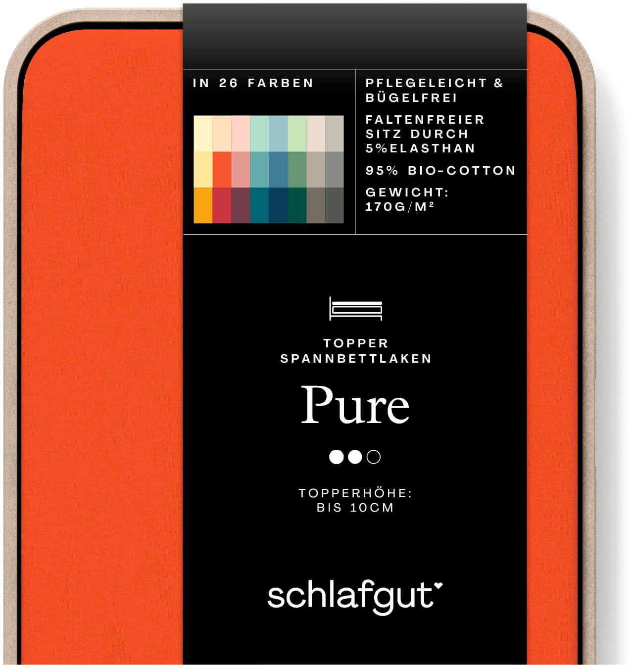 Schlafgut Spannbettlaken PURE TOPPER in Gr. günstig online kaufen