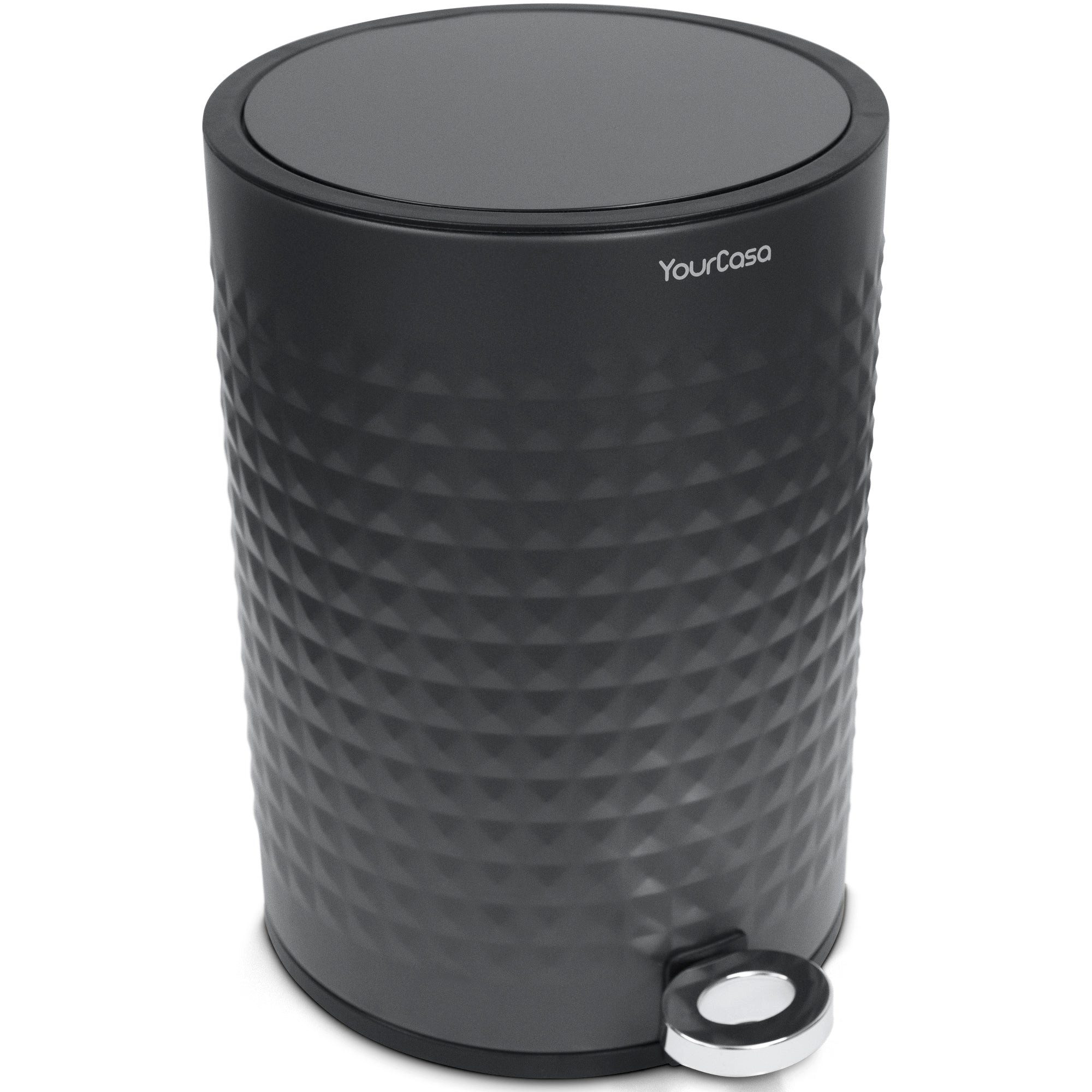 YourCasa Mülleimer YourCasa® Edelstahl Mülleimer Bad 5L - Badezimmer Mülleimer, Fassunsgvermögen 5L