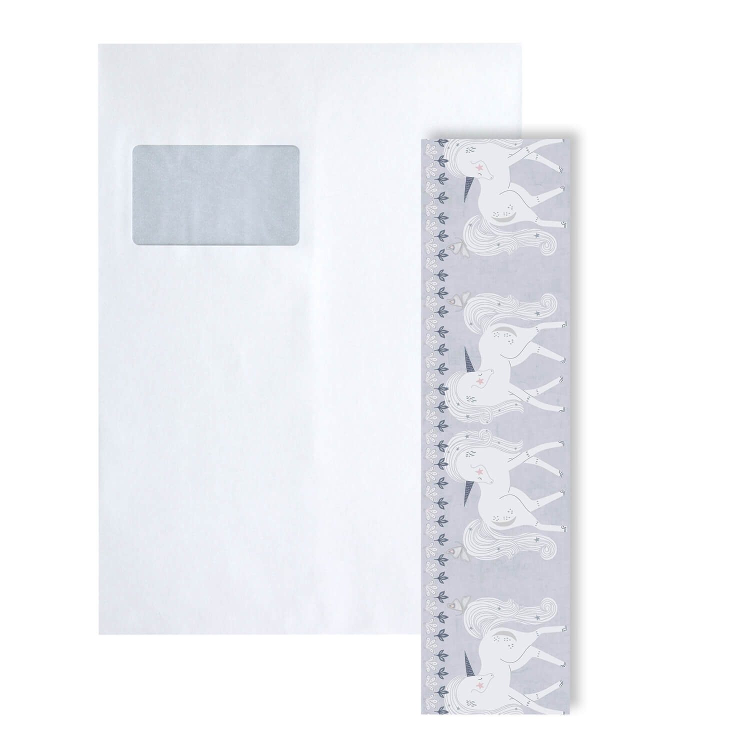 Profhome Bordüre 1 MUSTERSTÜCK S-771471-GU MUSTER der Kinder Tapete Länge ca. 29 cm, (1 Musterblatt, Länge ca. 29 cm), grau