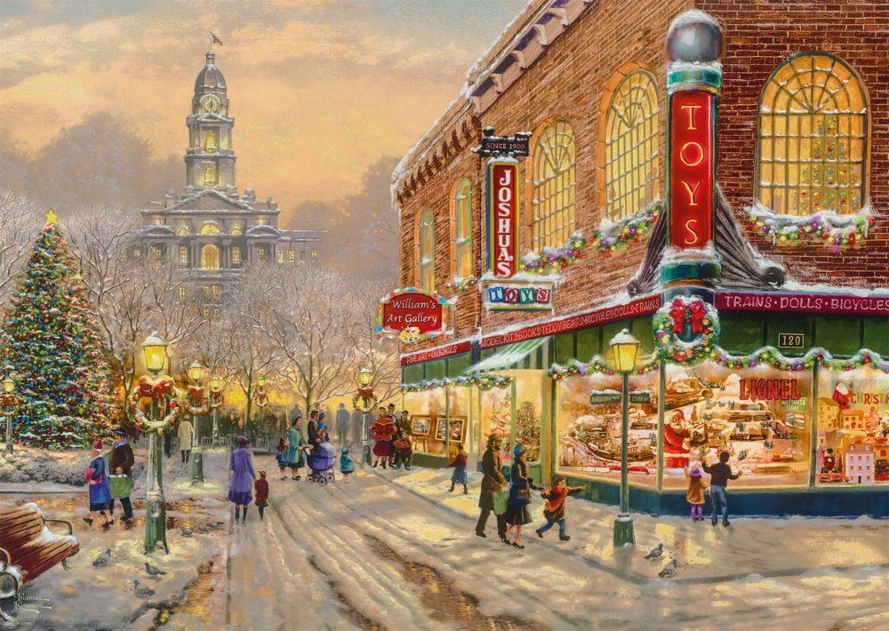 Schmidt Spiele Puzzle Thomas Kinkade Ein Weihnachtswunsch 59936, 1000 Puzzl günstig online kaufen