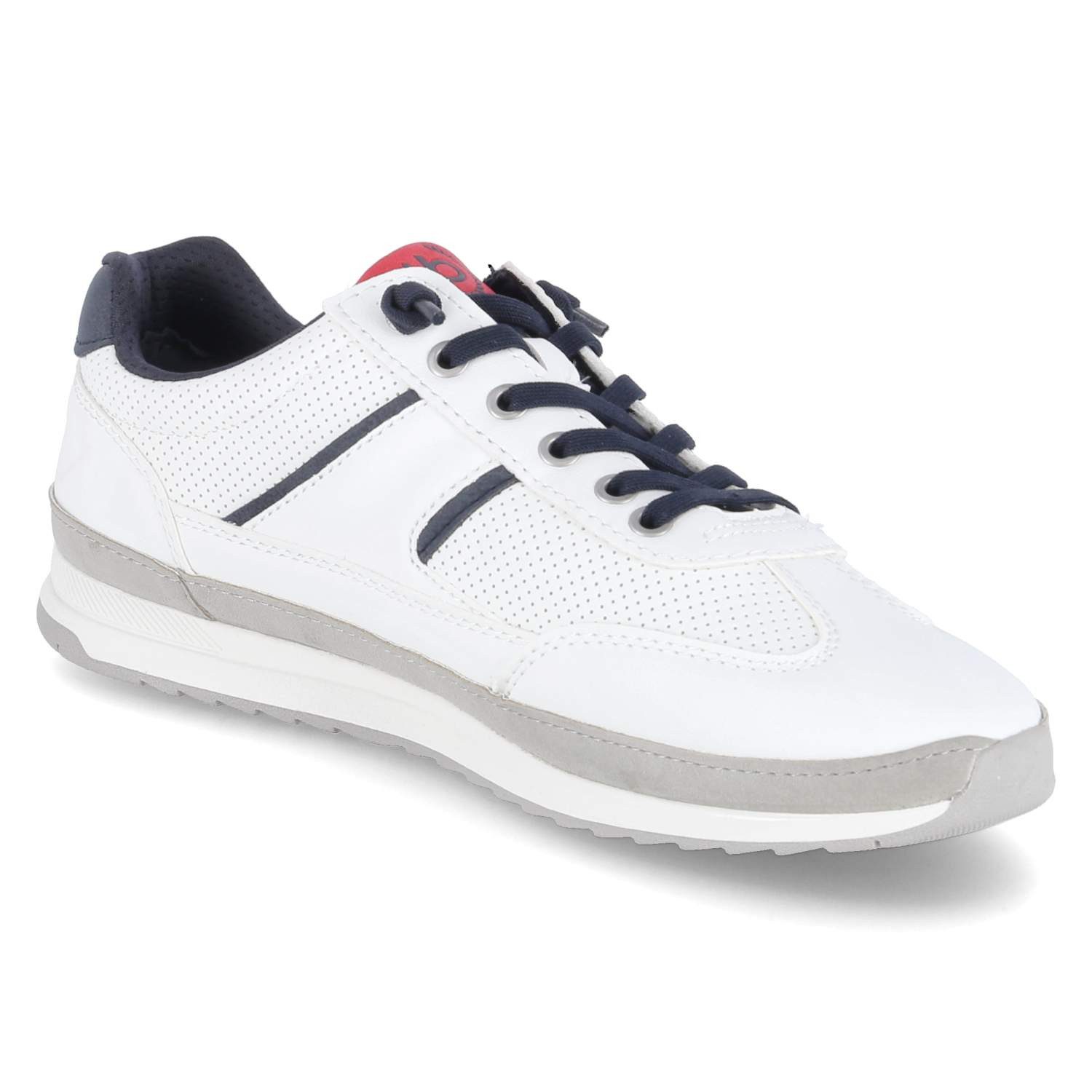 bugatti Bugatti 321A3A015050-2012 Herren Synthetik weiss Schnürschuh