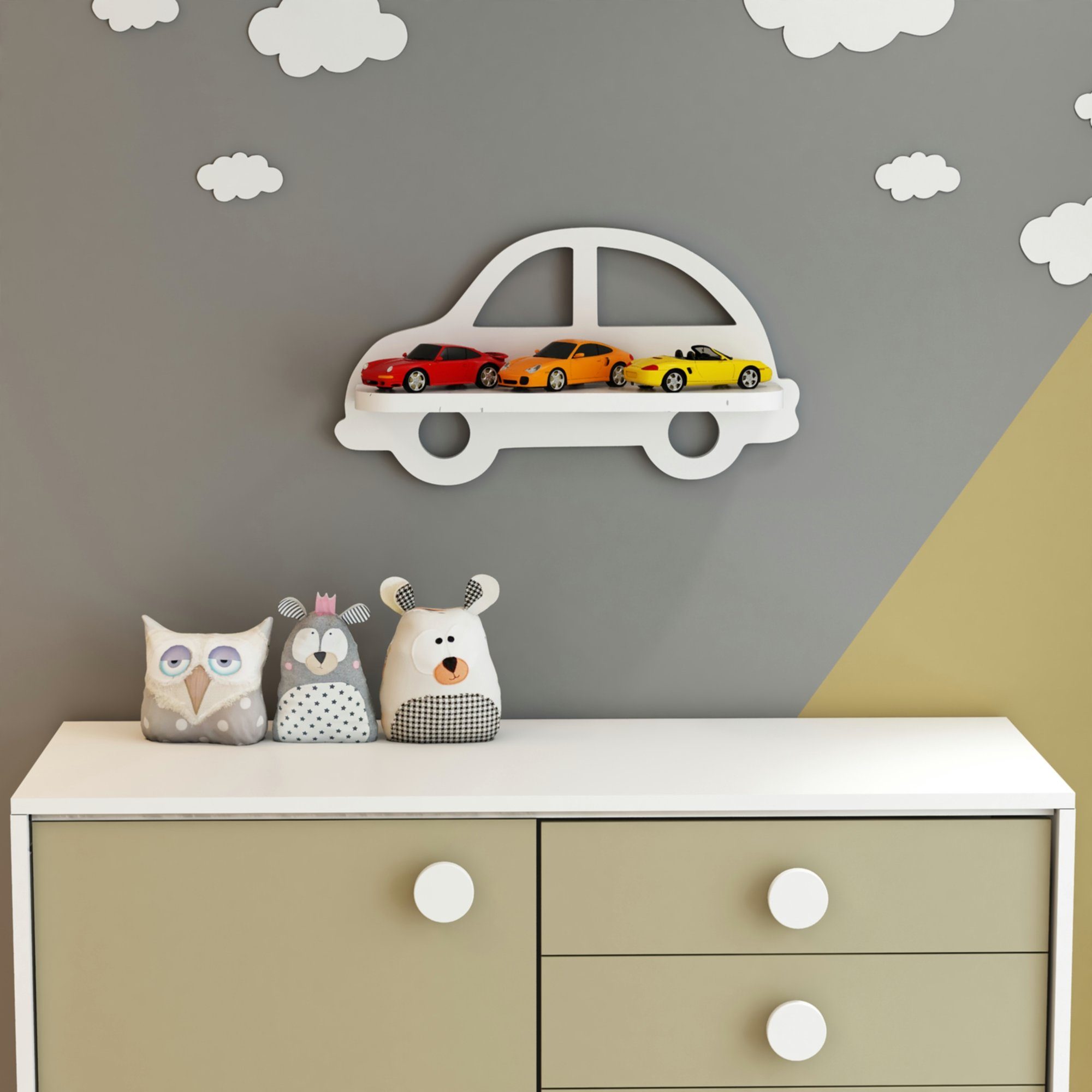 en.casa Kinderregal, Skanderborg Hängeregal 21x40x10.8 cm günstig online kaufen