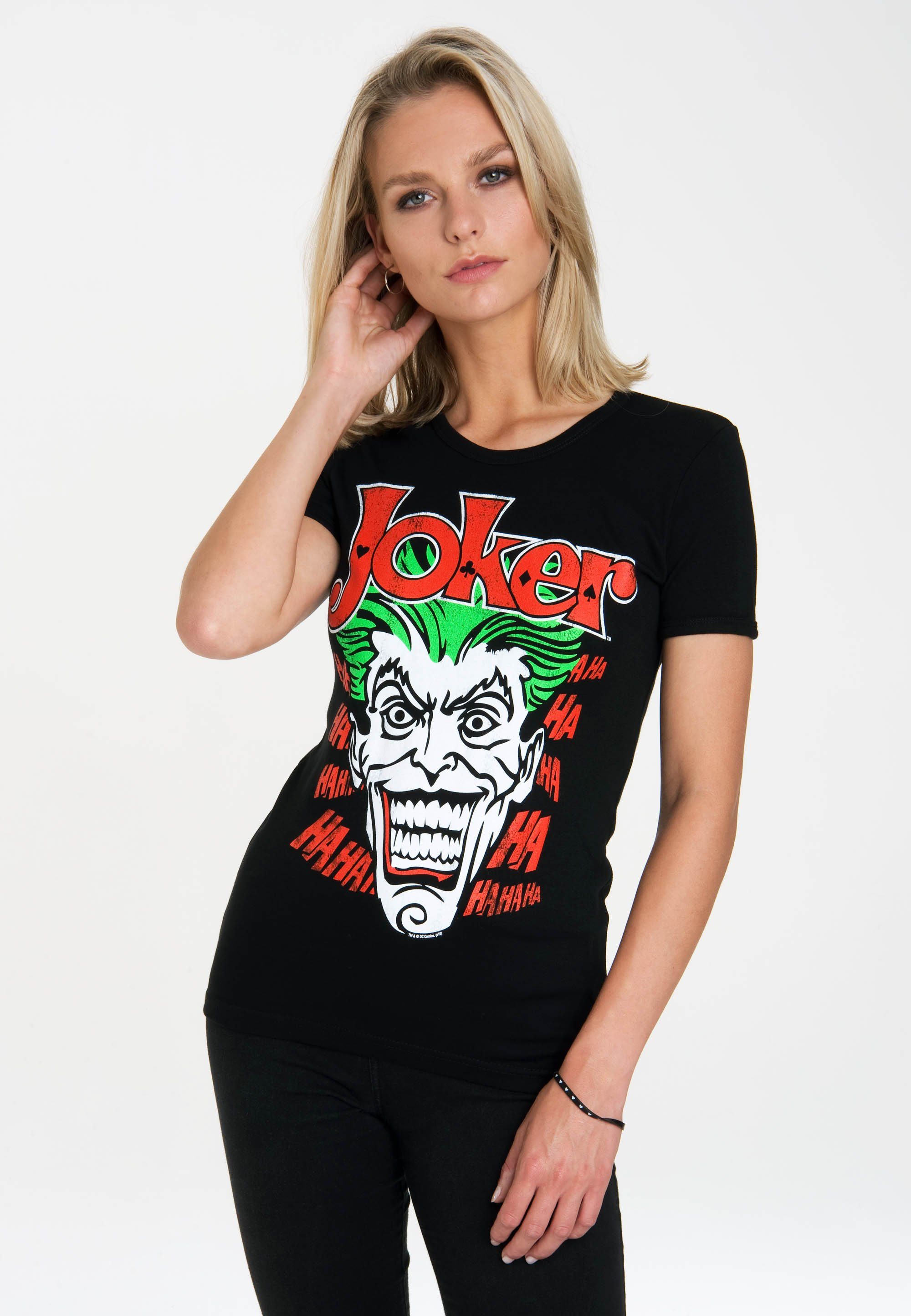 LOGOSHIRT T-Shirt The Joker mit lizenzierten Originaldesign