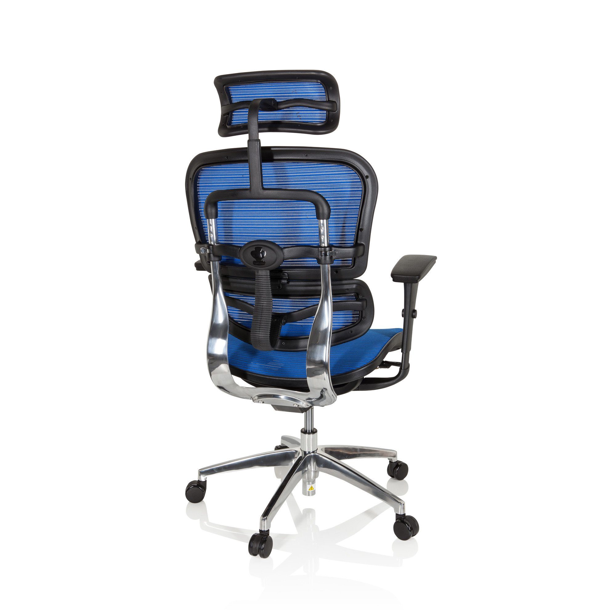 Blau hjh Drehstuhl ergonomisch Chefsessel Bürostuhl ERGOHUMAN Netzstoff (1 OFFICE St), Luxus EDITION