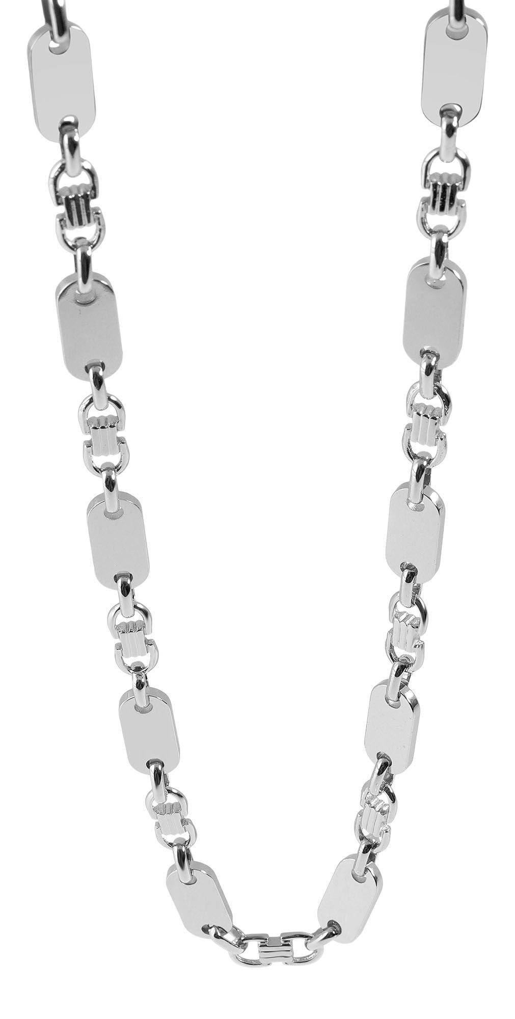 AKZENT Edelstahlkette Andrin Edelstahl Plattenkette, gravurfähig, 55 - 70 c günstig online kaufen