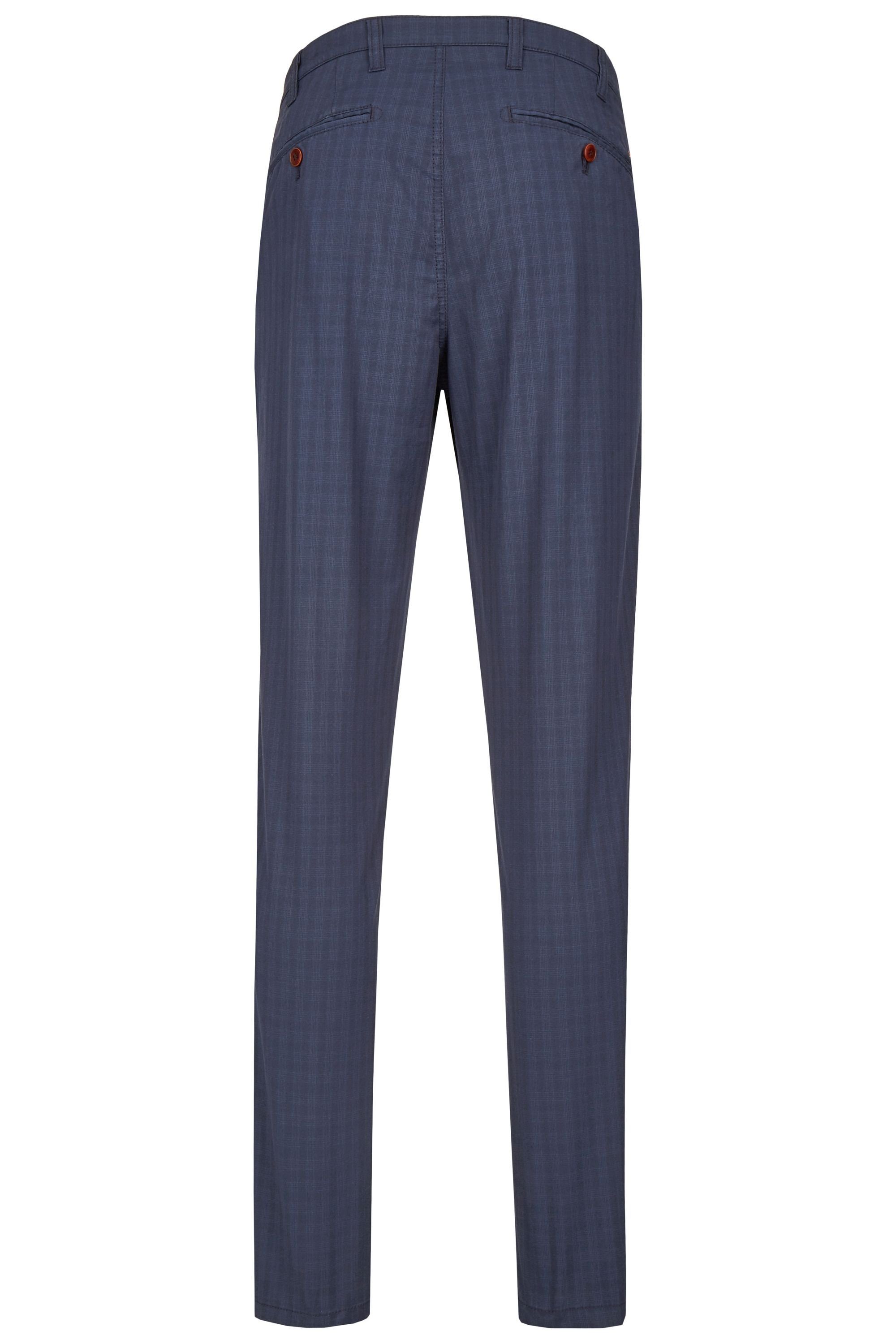 aubi: Stoffhose aubi Modern Fit Herren Sommer Hose Baumwollhose Ceramica Glencheck Modell 588