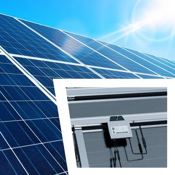 VENDOMNIA Wechselrichter 600 W Micro-Wechselrichter für 2 Solarmodule, (Mini-PV Anlage, Beny Microinverter (BYM600) für Balkonkraftwerk), Plug & Play