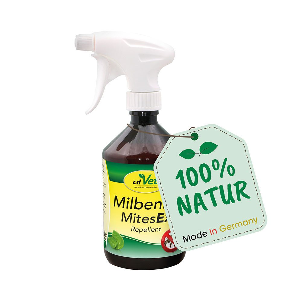 cdVet Fellpflege MilbenEx, 500 ml, befreit das Fell von Milben, auch für Jungtiere