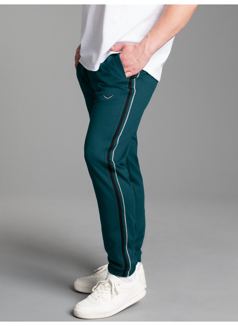 Trigema Jerseyhose TRIGEMA Jogginghose mit Seitenstreifen (1-tlg)